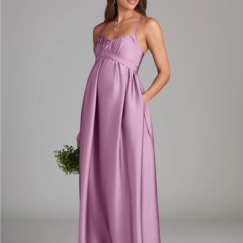 Azazie Purple (Wisteria) Maternity Bridesmaid Dress